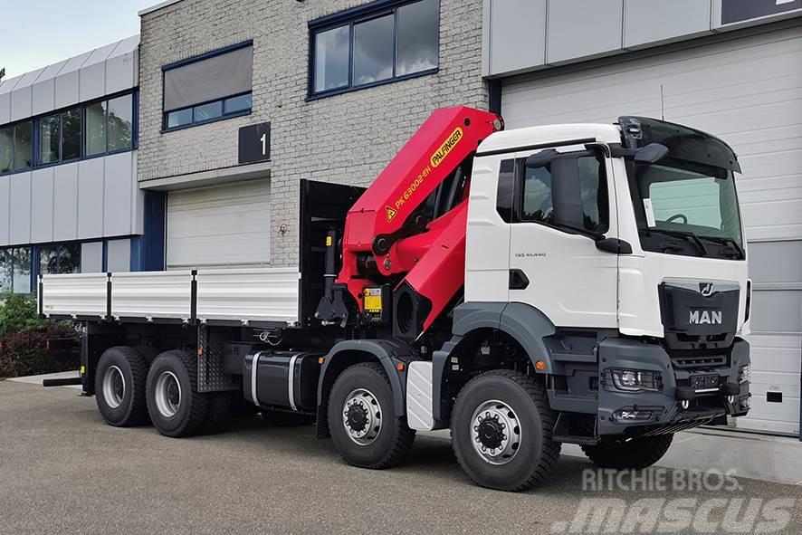 MAN TGS 41.440 BB CH FLATBED WITH CRANE (3 units) Mobiilinosturit