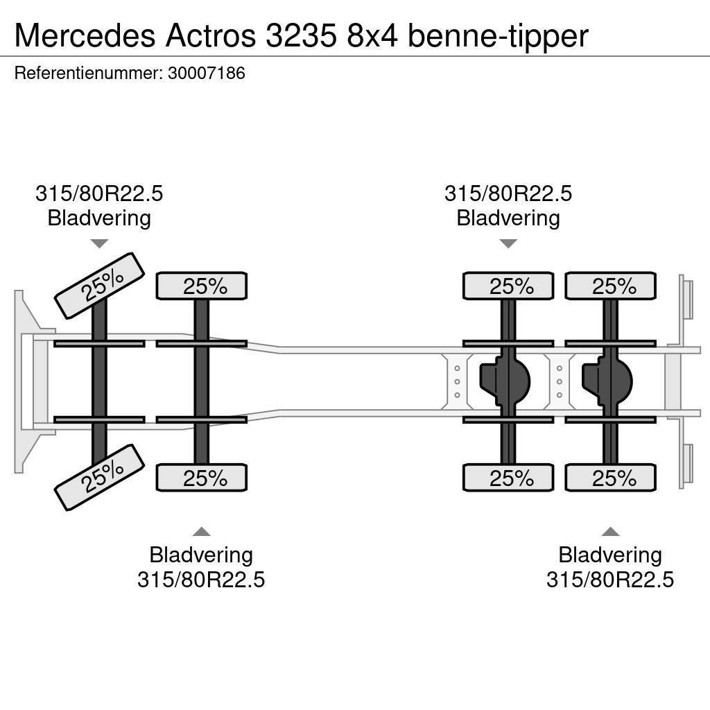 Mercedes-Benz Actros 3235 8x4 benne-tipper Sora- ja kippiautot