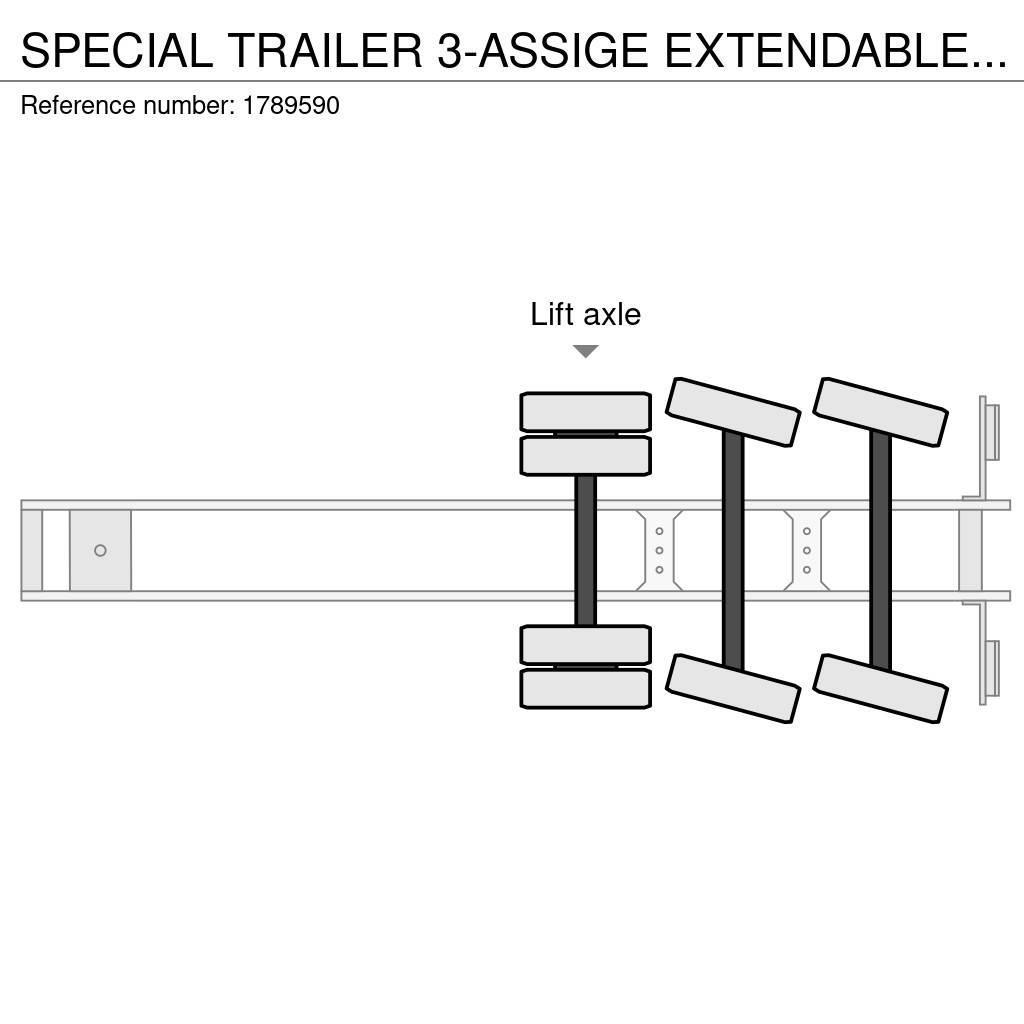  SPECIAL TRAILER 3-ASSIGE EXTENDABLE SEMI DIEPLADER Puoliperävaunulavetit