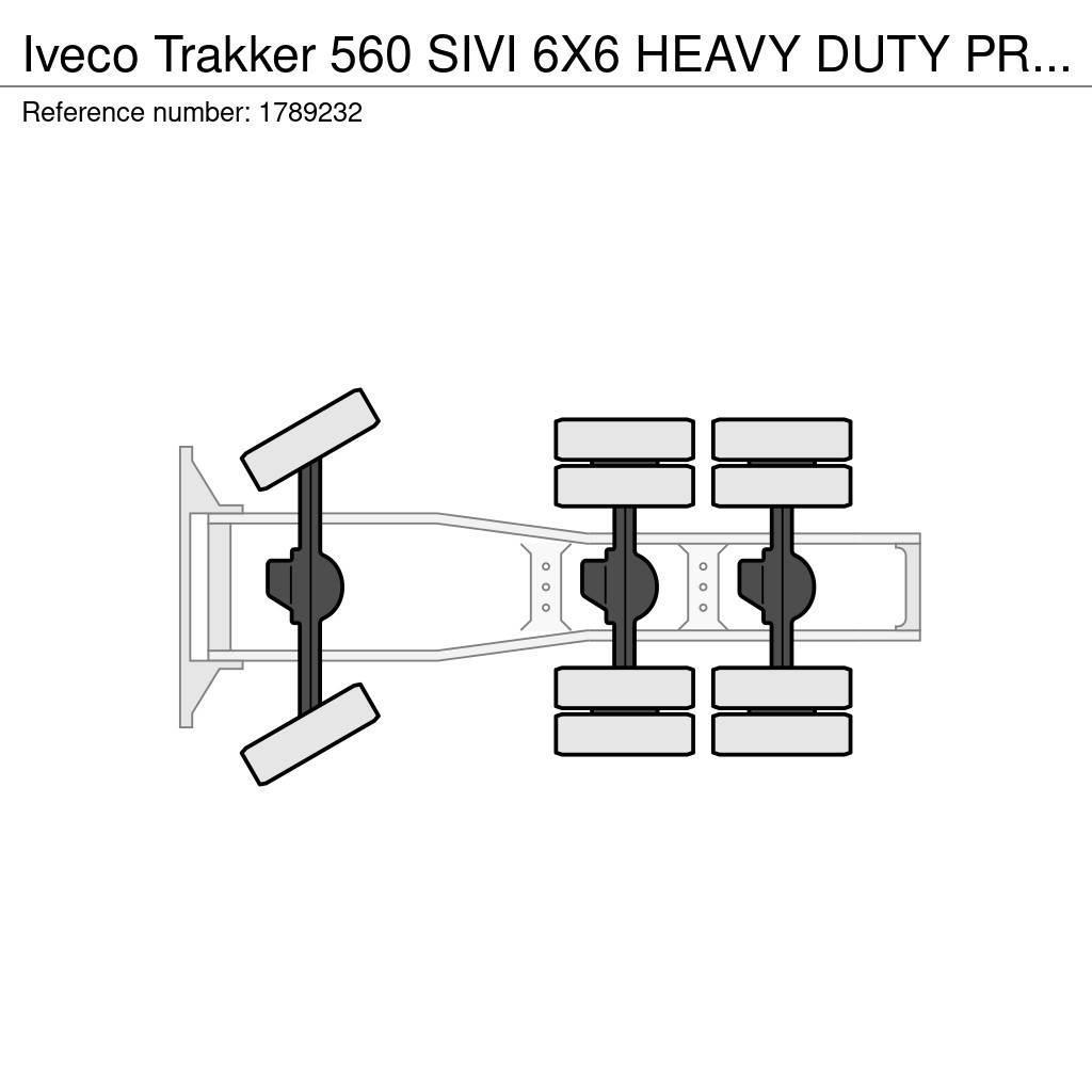 Iveco Trakker 560 SIVI 6X6 HEAVY DUTY PRIME MOVER 275 TO Vetopöytäautot