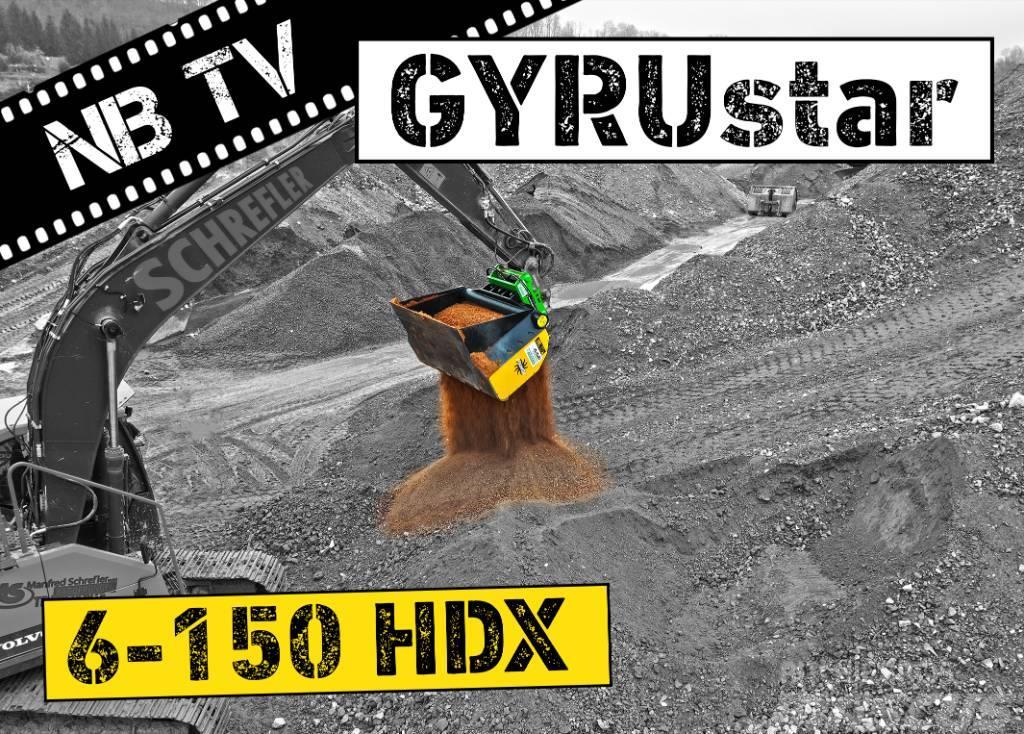 Gyru-Star 6-150HDX (opt Oilquick OQ70/50, Lehnhoff) Seulakauhat