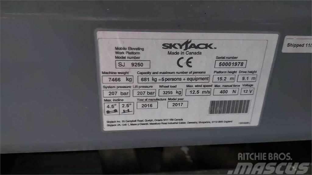 SkyJack 9250RT Saksilavat