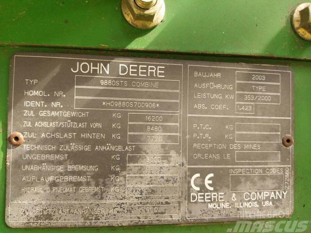 John Deere 9880 STS Leikkuupuimurit