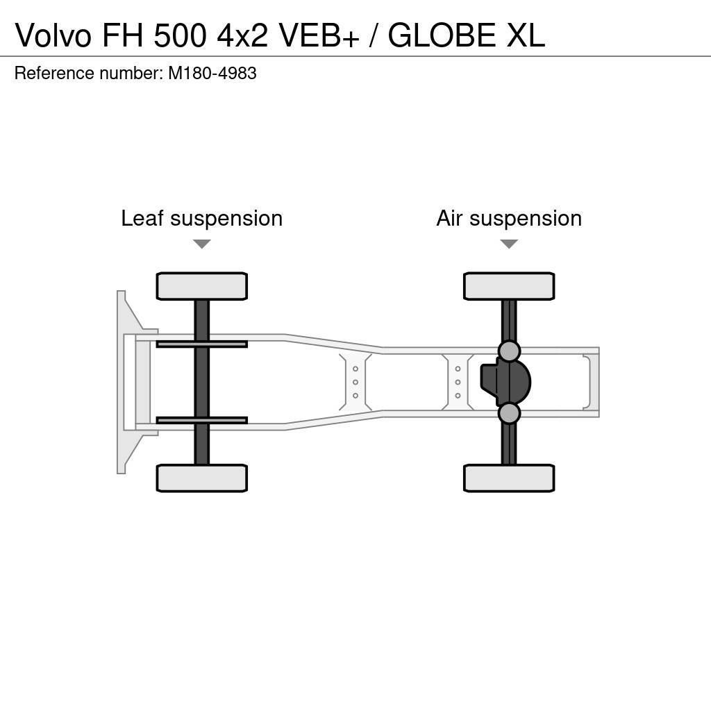 Volvo FH 500 4x2 VEB+ / GLOBE XL Vetopöytäautot