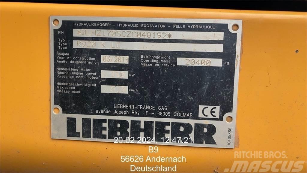 Liebherr R920 Compact Telakaivukoneet