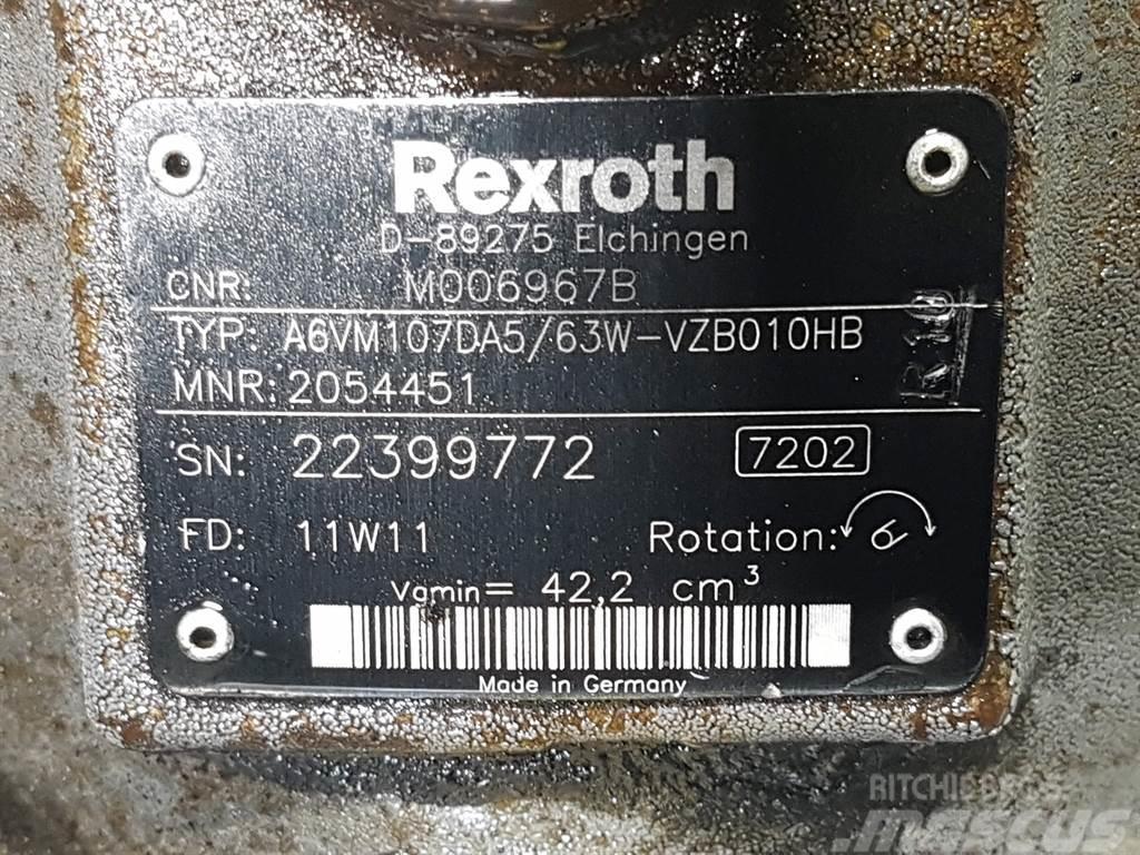 Rexroth A6VM107DA5/63W-R902054451-Drive motor/Fahrmotor Hydrauliikka