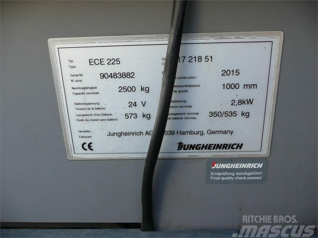 Jungheinrich ECE 225 2380x510mm Matalakeräilytrukit
