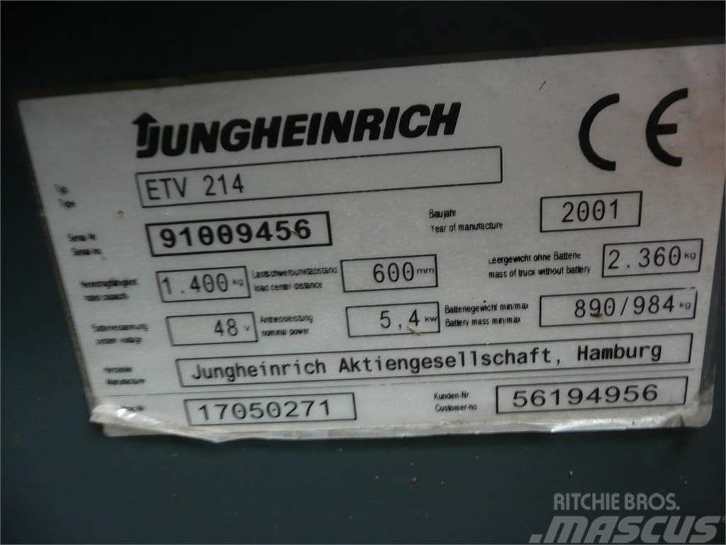 Jungheinrich ETV 214 600 DZ Työntömastotrukit