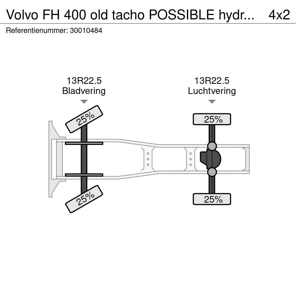 Volvo FH 400 old tacho POSSIBLE hydraulic Vetopöytäautot