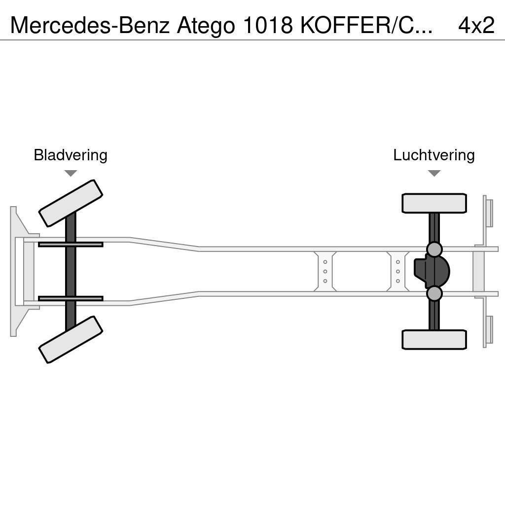 Mercedes-Benz Atego 1018 KOFFER/CAISSE + D'HOLLANDIA 1500 KG Umpikorikuorma-autot