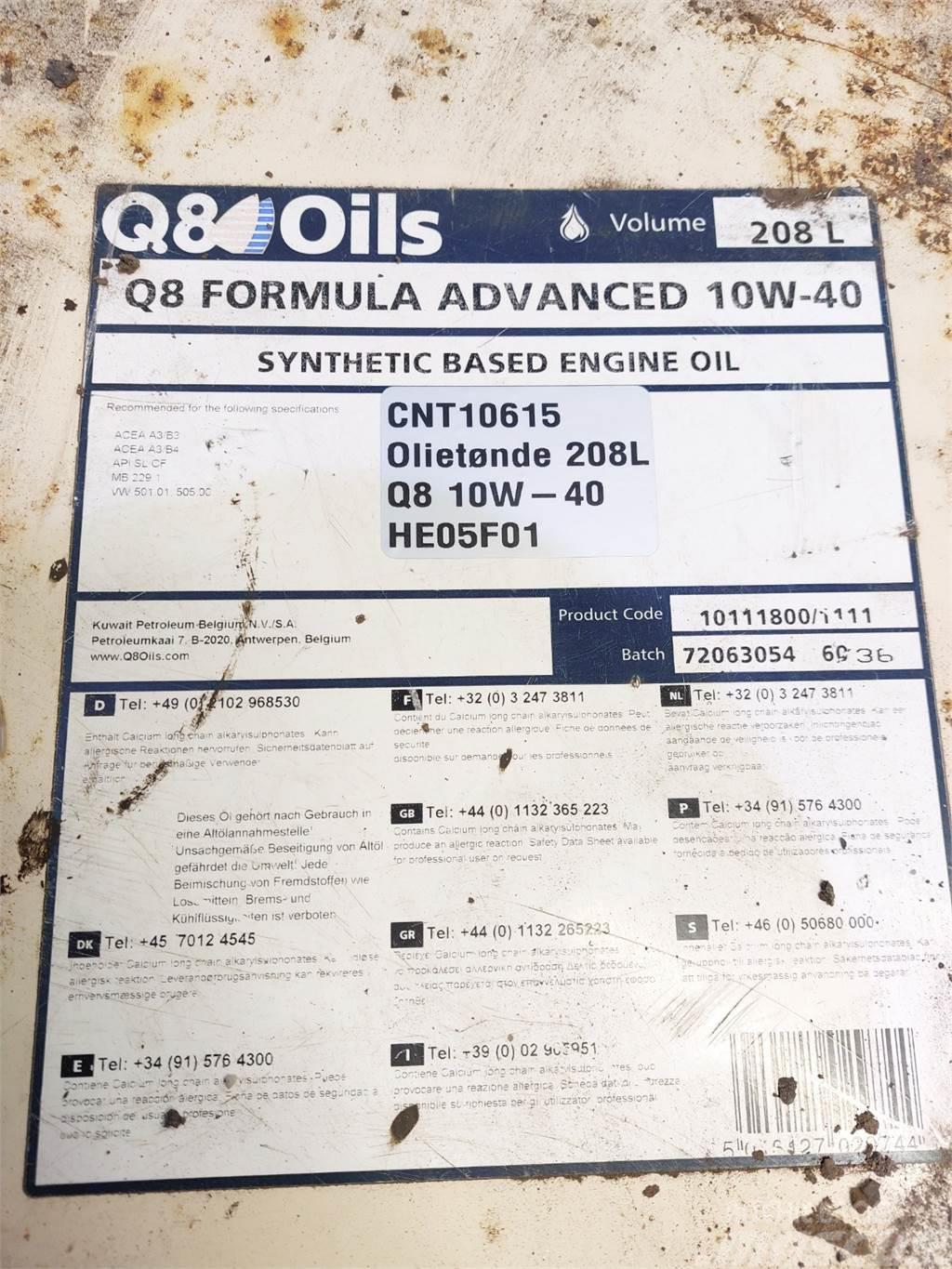  Oiletønde 208L Q8 10W-40 Synthetich Based Muut koneet