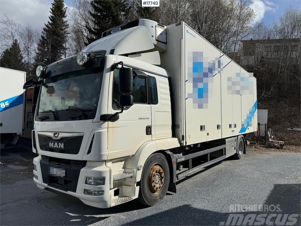 MAN TGM 18.340 4x2 box truck w/ Factory new engine. Fu Umpikorikuorma-autot