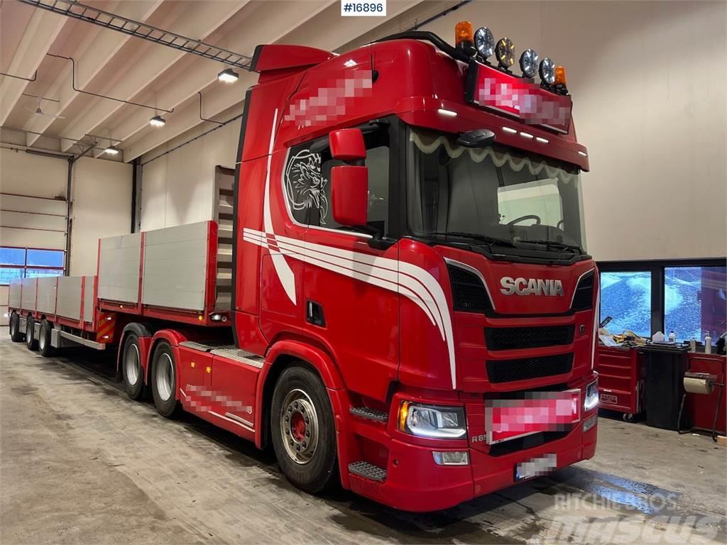 Scania R650 6x4 tow truck w/ hydraulics WATCH VIDEO Vetopöytäautot