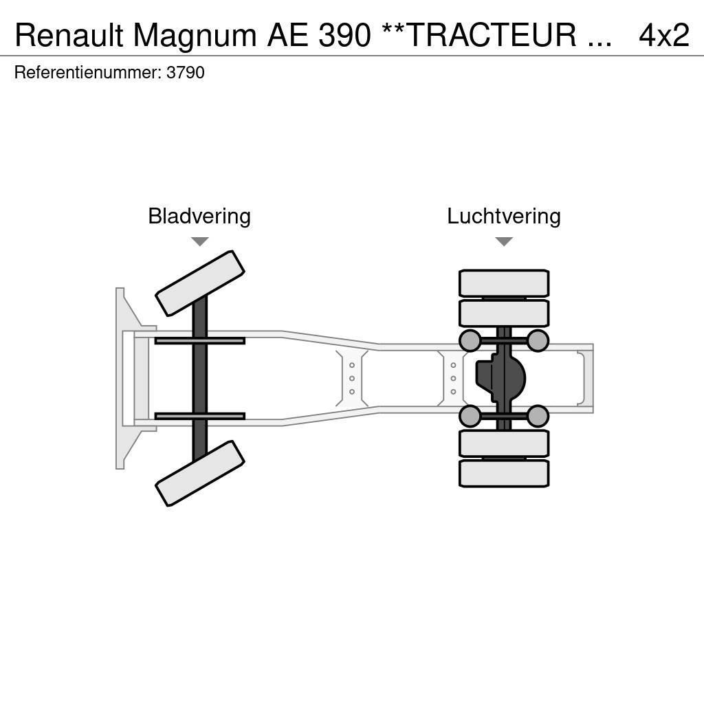 Renault Magnum AE 390 **TRACTEUR FRANCAIS-FRENCH TRUCK** Vetopöytäautot