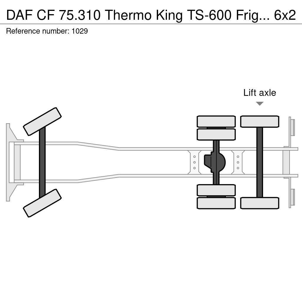 DAF CF 75.310 Thermo King TS-600 Frigo 6x2 Manuel Gear Kylmä-/Lämpökori kuorma-autot