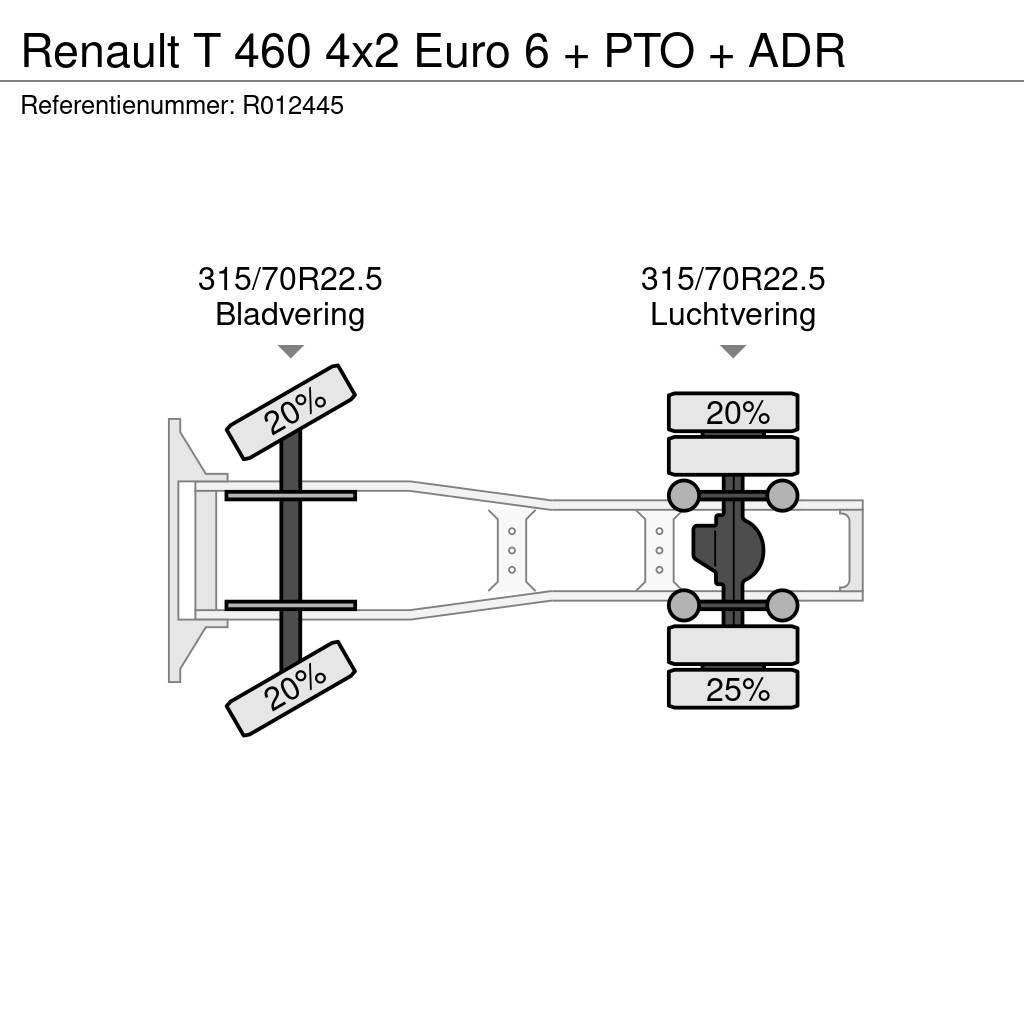 Renault T 460 4x2 Euro 6 + PTO + ADR Vetopöytäautot