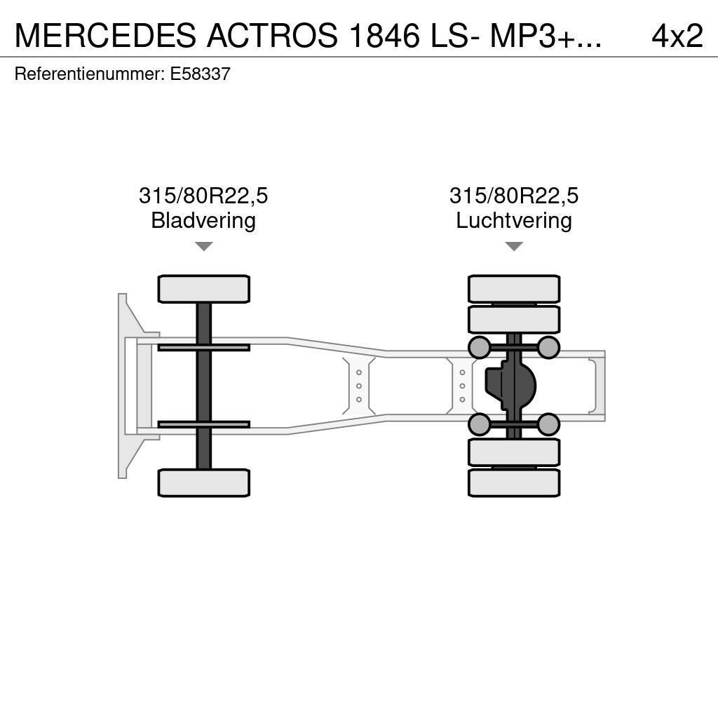 Mercedes-Benz ACTROS 1846 LS- MP3+HYDR.+ADR Vetopöytäautot