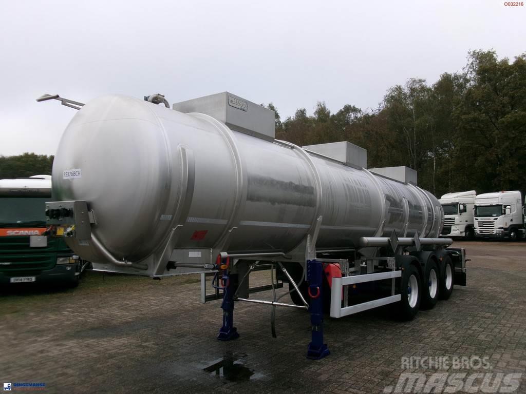  Parcisa Chemical tank inox L4BH 21.2 m3 / 1 comp + Säiliöpuoliperävaunut