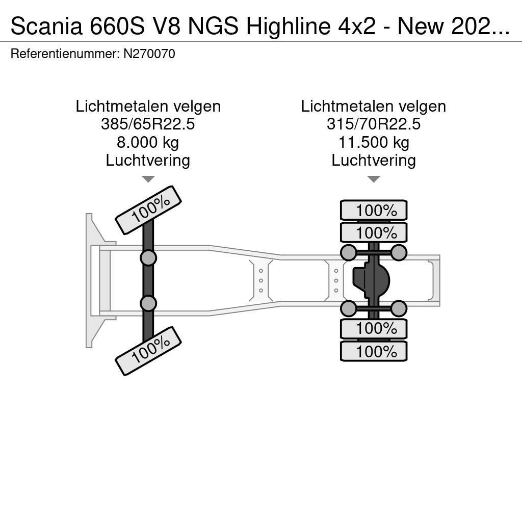 Scania 660S V8 NGS Highline 4x2 - New 2024 - Full spec - Vetopöytäautot