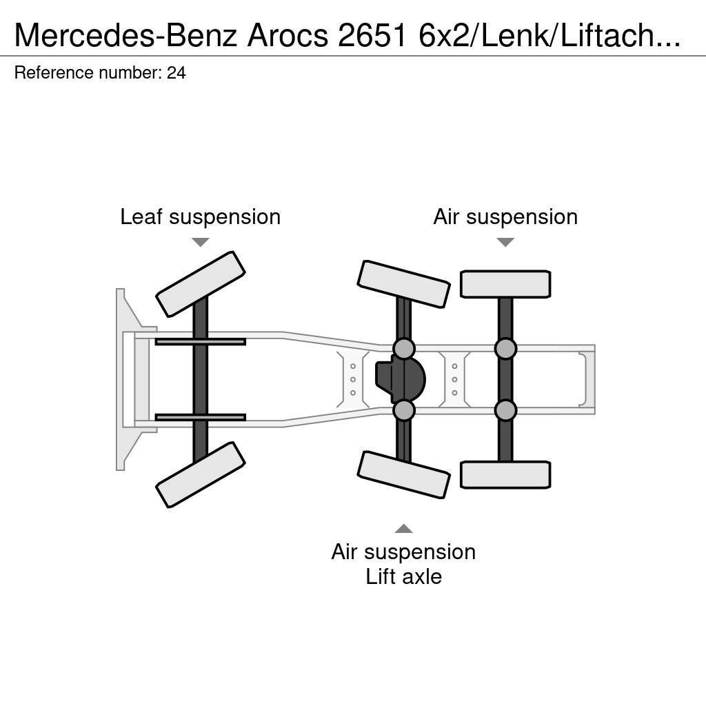Mercedes-Benz Arocs 2651 6x2/Lenk/Liftachse/ Eu6/282 tkm Vetopöytäautot