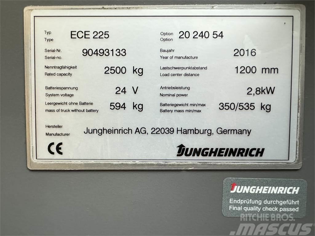 Jungheinrich ECE 225 - Bj. 2016 - TRAGLAST: 2.500 KG Minikaivukoneet < 7t