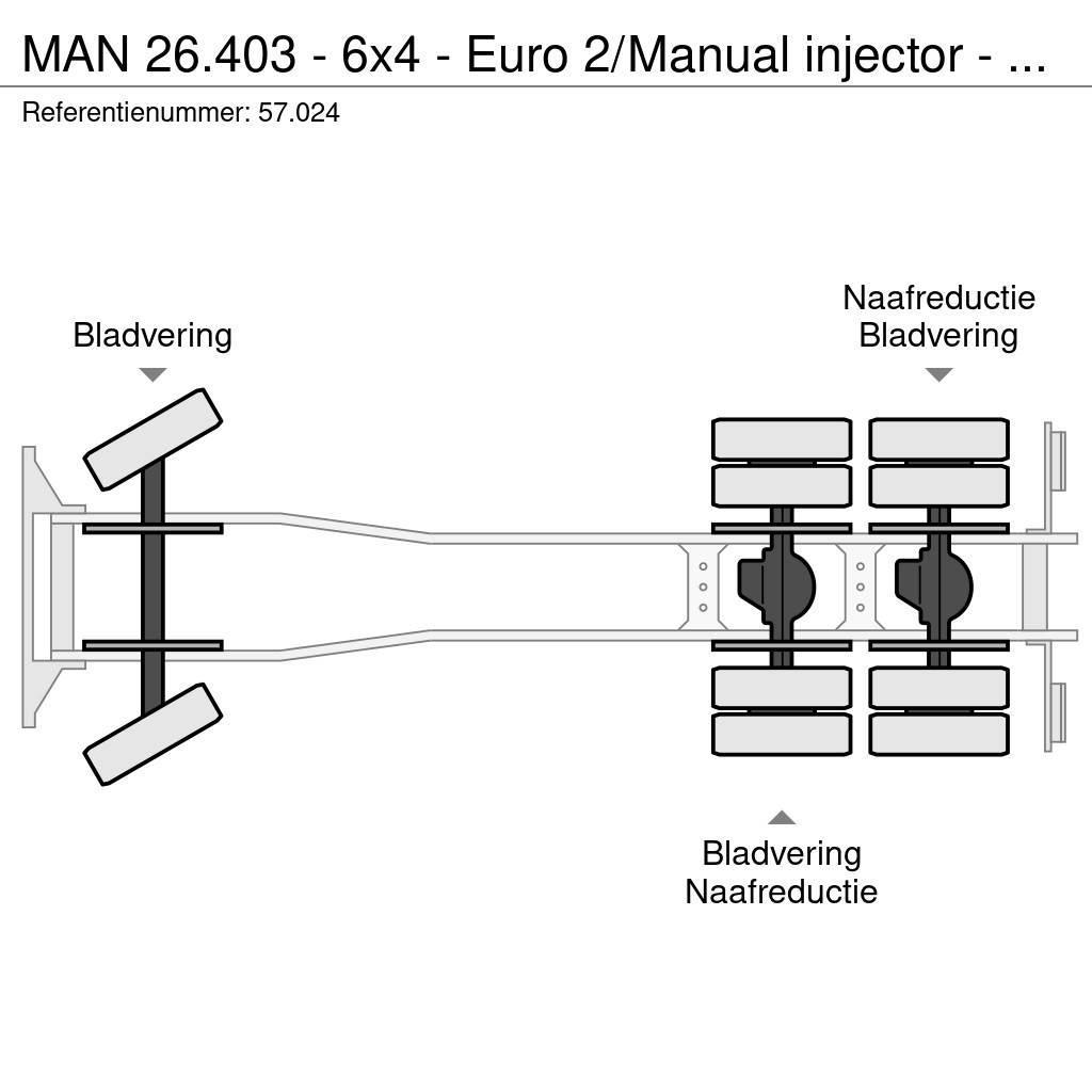 MAN 26.403 - 6x4 - Euro 2/Manual injector - 57.024 Sora- ja kippiautot