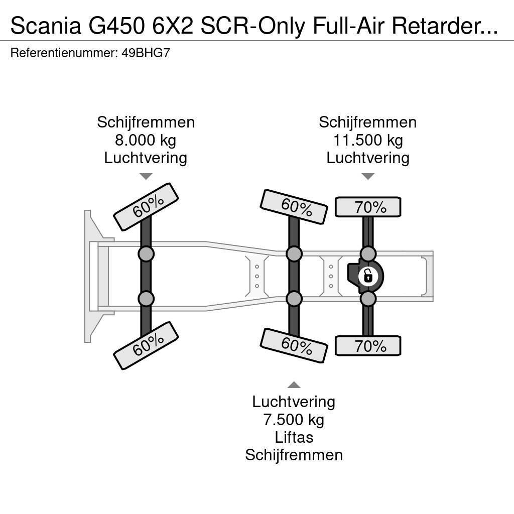 Scania G450 6X2 SCR-Only Full-Air Retarder EURO 6 739.180 Vetopöytäautot