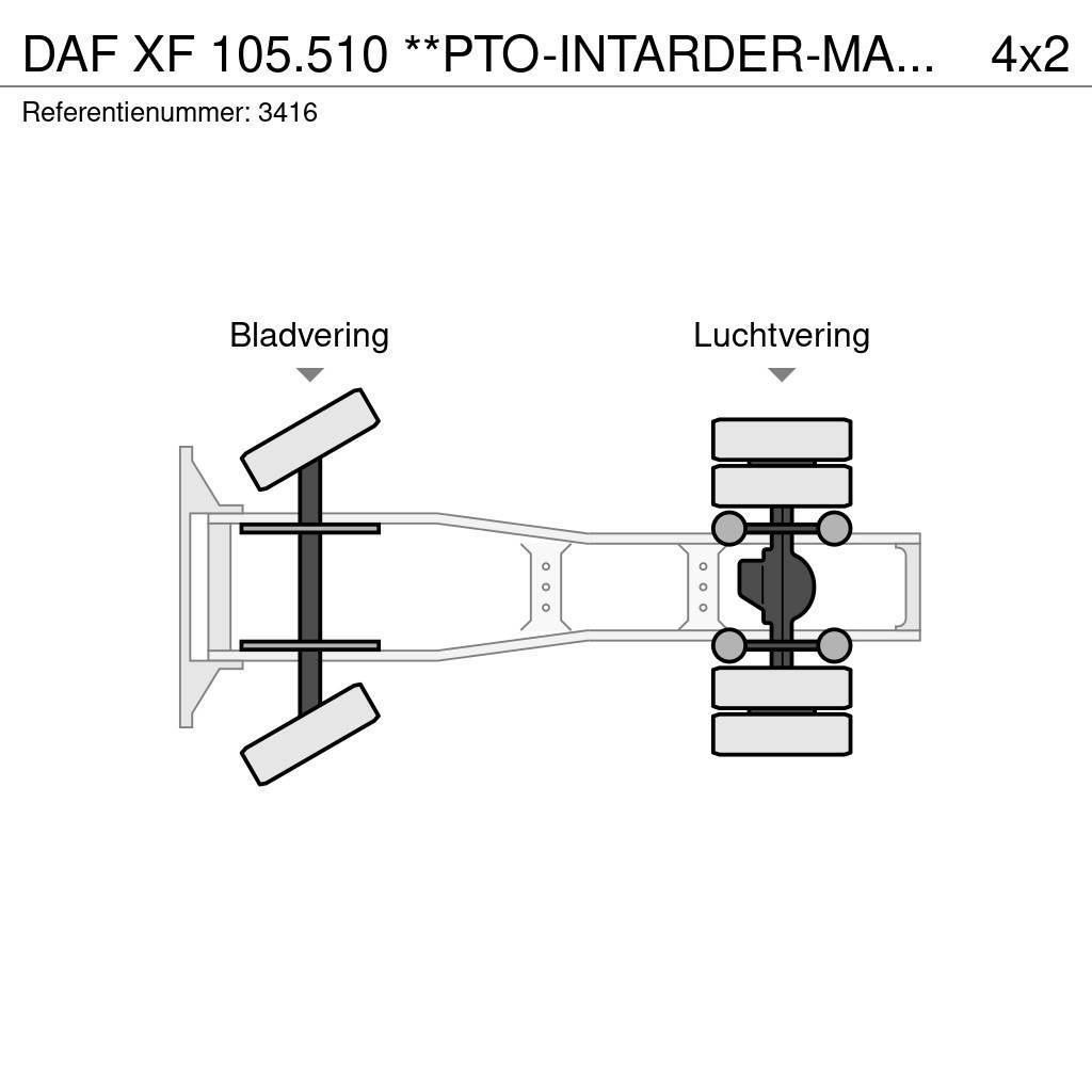 DAF XF 105.510 **PTO-INTARDER-MANUAL GEARBOX** Vetopöytäautot