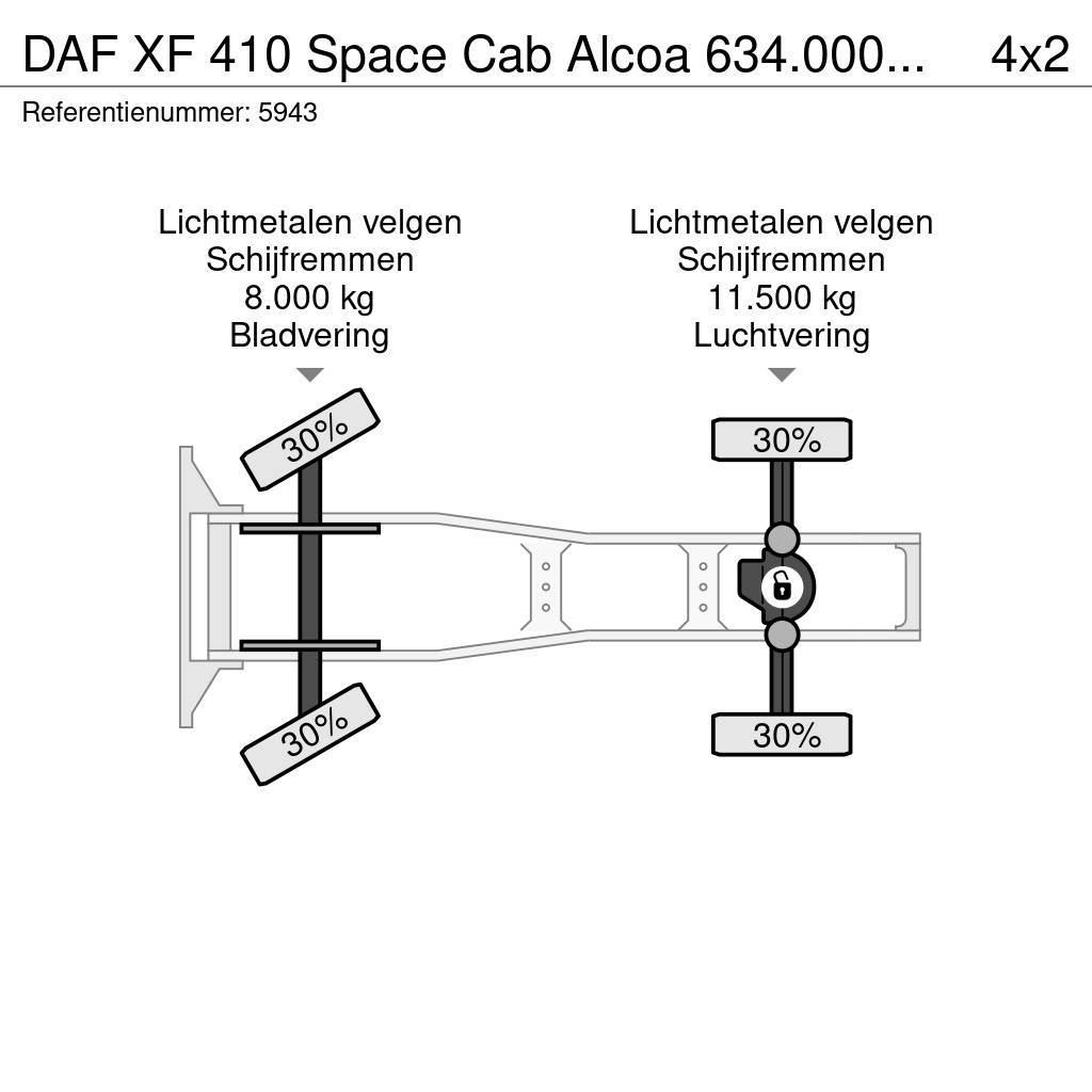 DAF XF 410 Space Cab Alcoa 634.000KM NEW ad-blue pump Vetopöytäautot