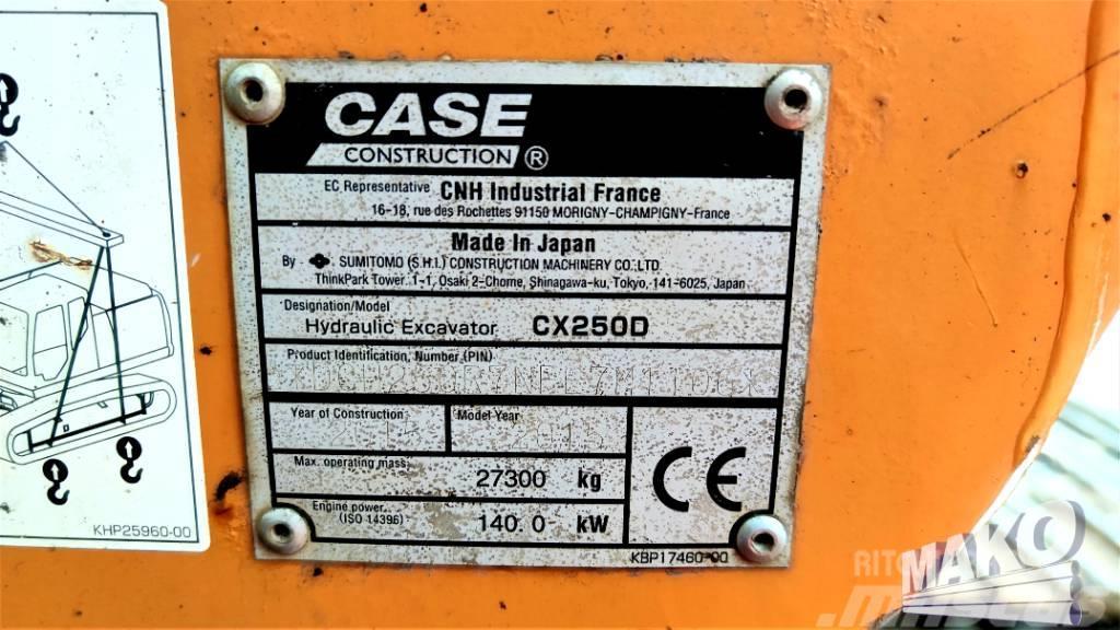 CASE CX 250 D Telakaivukoneet