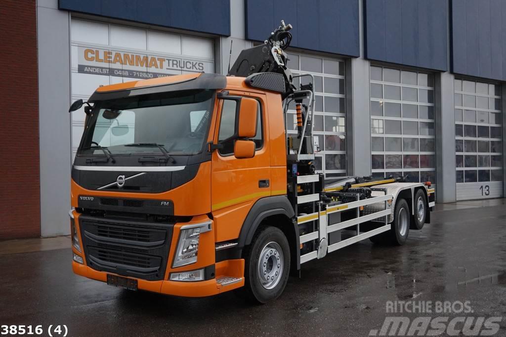 Volvo FM 410 HMF 21 ton/meter laadkraan Koukkulava kuorma-autot