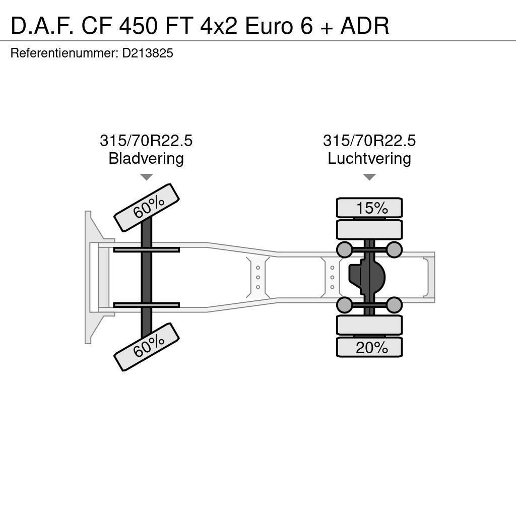 DAF CF 450 FT 4x2 Euro 6 + ADR Vetopöytäautot