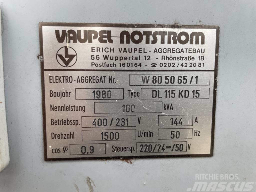  Notstromaggregat Vaupel 100 kVA Dieselgeneraattorit
