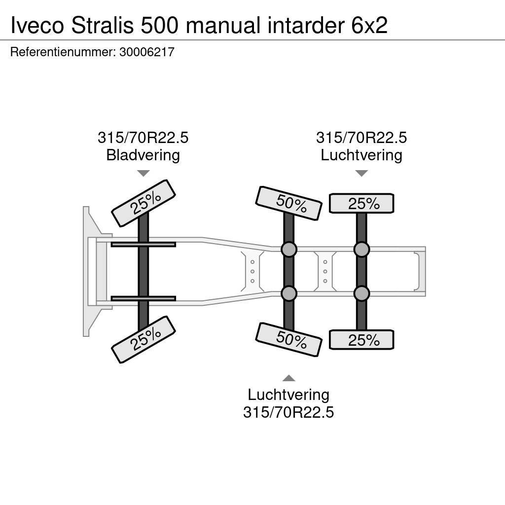 Iveco Stralis 500 manual intarder 6x2 Vetopöytäautot