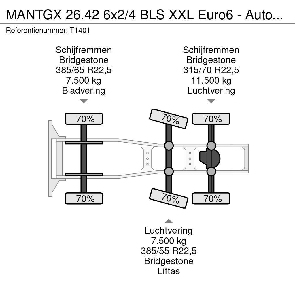 MAN TGX 26.42 6x2/4 BLS XXL Euro6 - Automaat - Standka Vetopöytäautot
