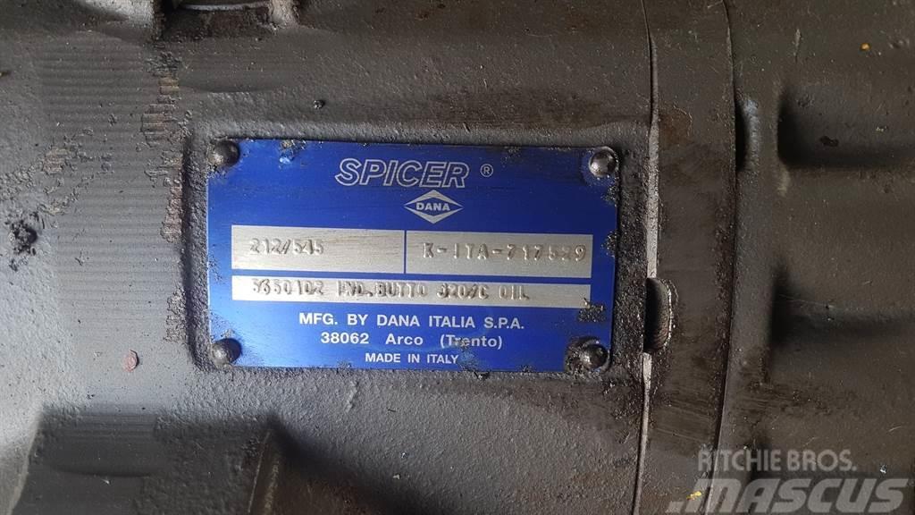 Spicer Dana 212/545 - Mecalac 714 MW - Axle Akselit