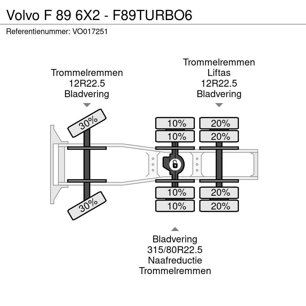 Volvo F 89 6X2 - F89TURBO6 Vetopöytäautot