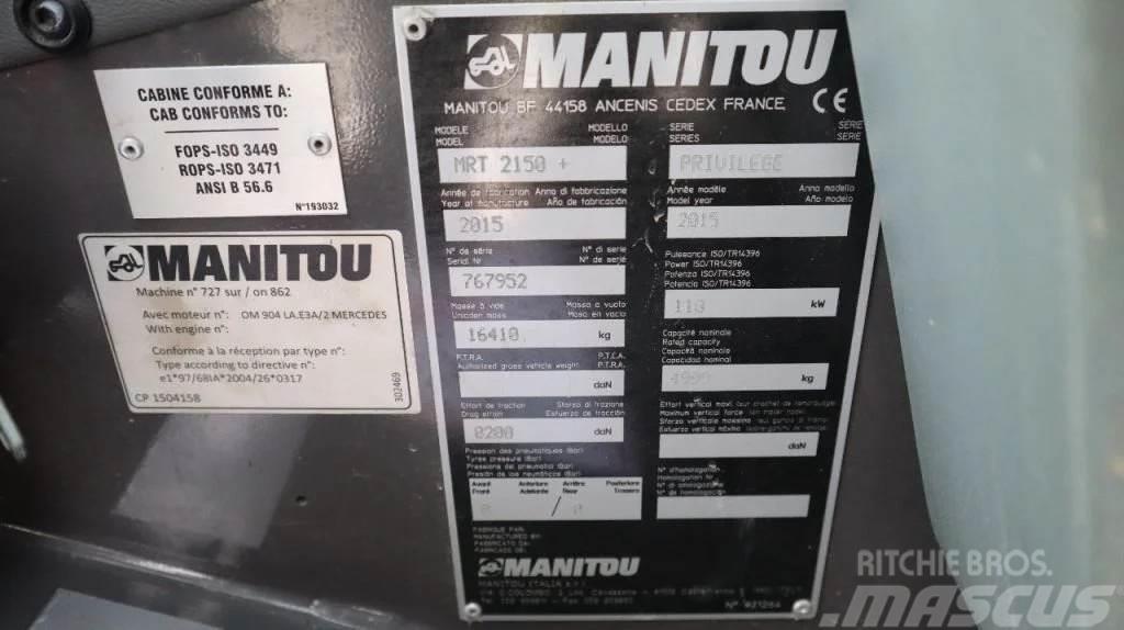 Manitou MRT 2150+ PRIVILEGE | FORKS | AIRCO Kurottajat