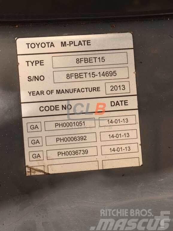 Toyota 8 FBET 15 Muut haarukkatrukit