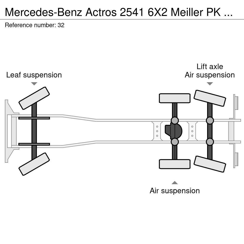 Mercedes-Benz Actros 2541 6X2 Meiller PK 20.65 Abroll/Lenk/Lifta Koukkulava kuorma-autot