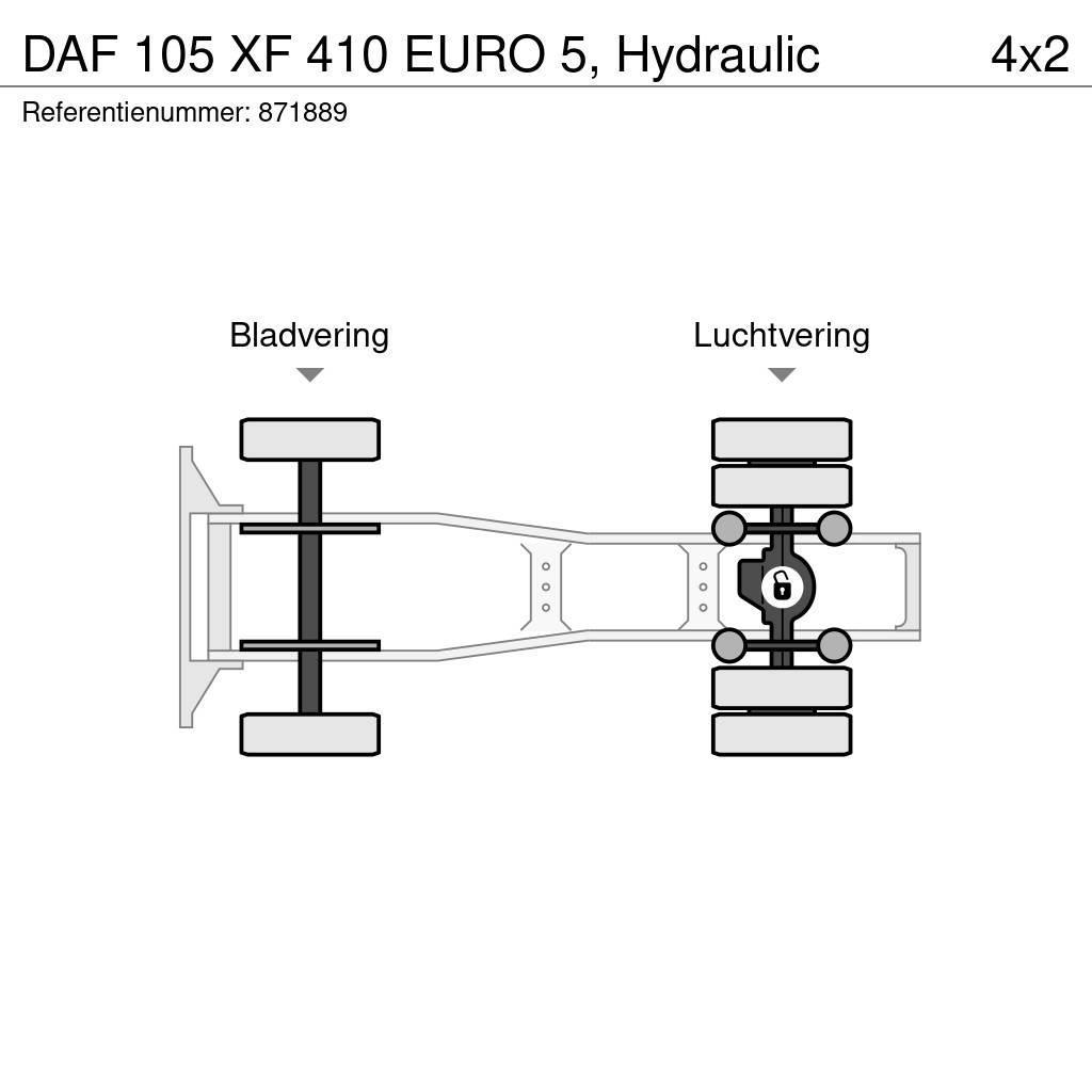 DAF 105 XF 410 EURO 5, Hydraulic Vetopöytäautot