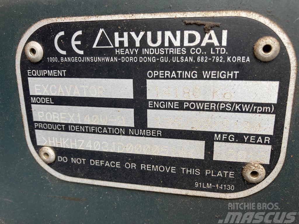Hyundai Robex 140 W-9 Pyöräkaivukoneet
