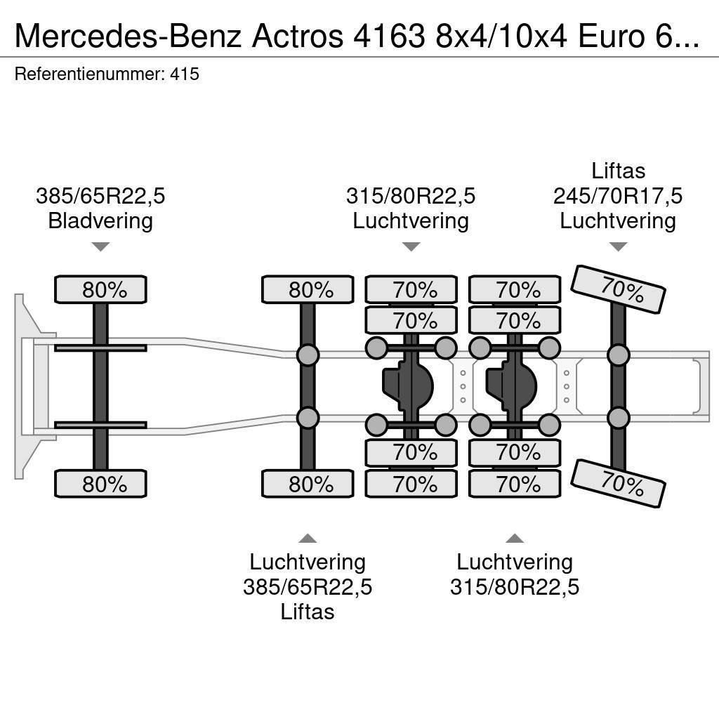 Mercedes-Benz Actros 4163 8x4/10x4 Euro 6 Titan Andockanhanger H Vetopöytäautot