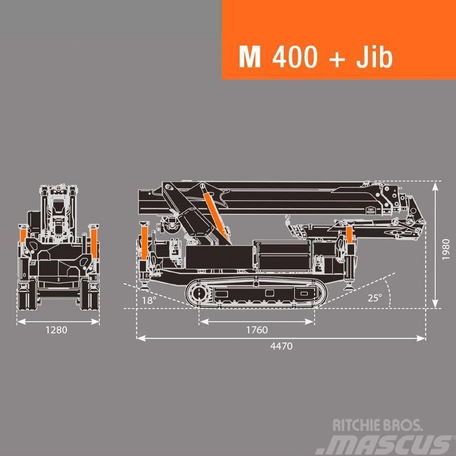 BG Lift M400 Minikraan / Mini-rupskraan / Glaskraan Mininosturit