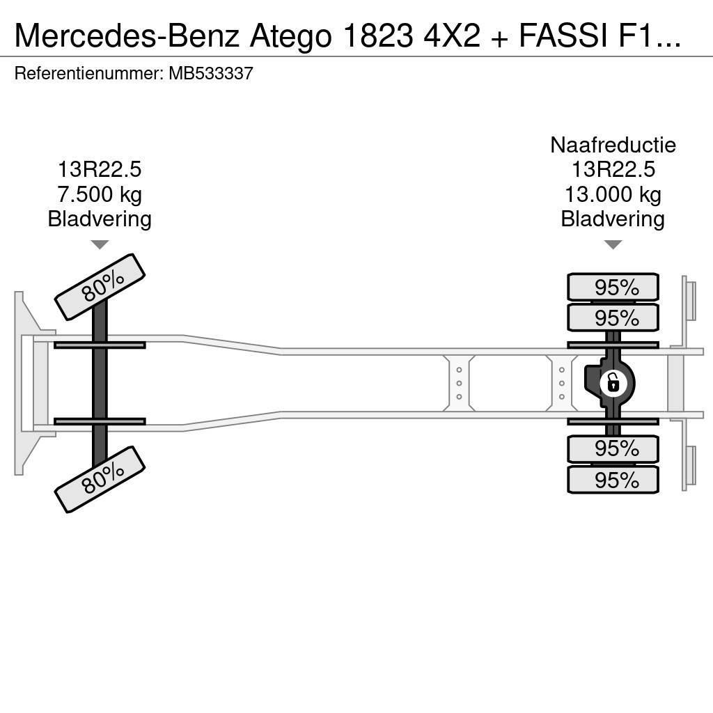 Mercedes-Benz Atego 1823 4X2 + FASSI F110A.21 + TIPPER - MANAUL Sora- ja kippiautot