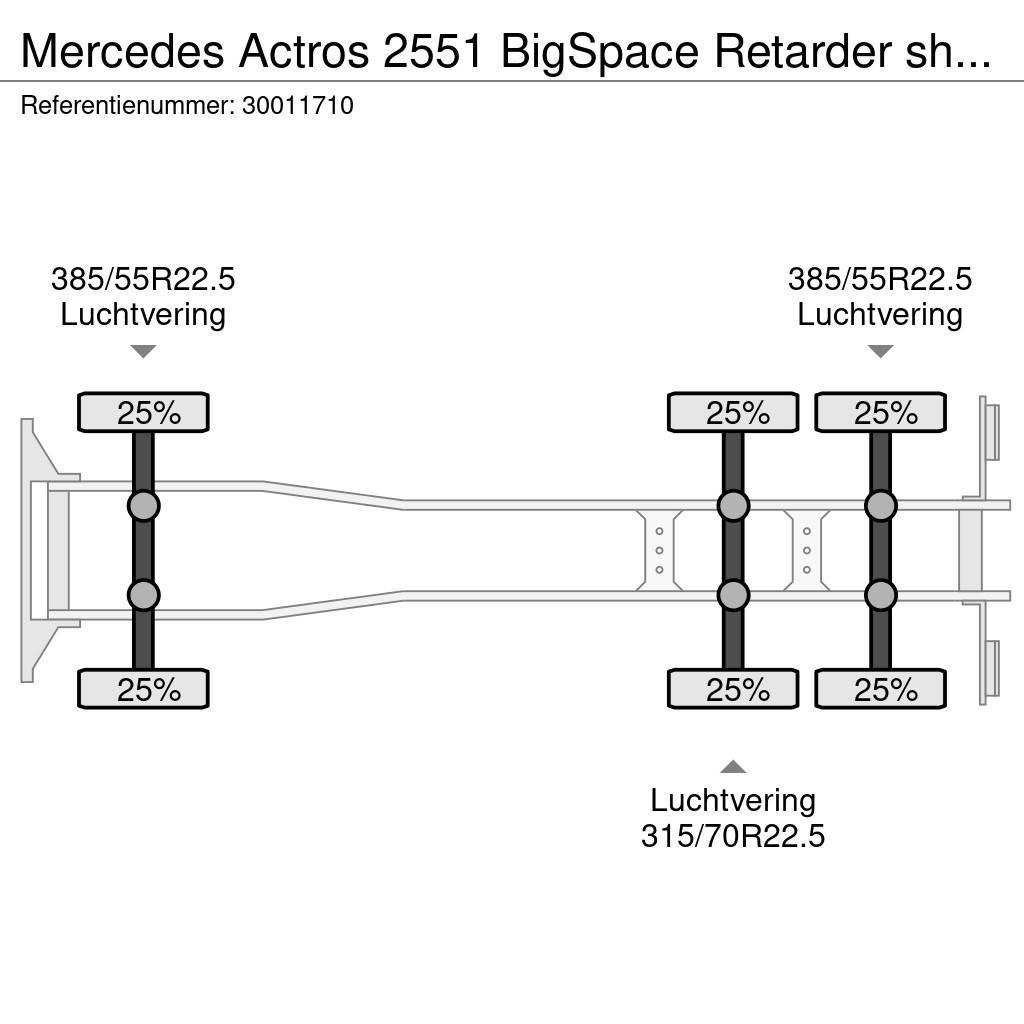 Mercedes-Benz Actros 2551 BigSpace Retarder showtruck Kontti-/tasonostoautot