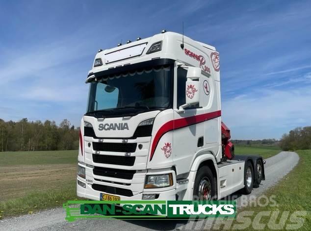 Scania R500 med ny demo kran Tractor Units