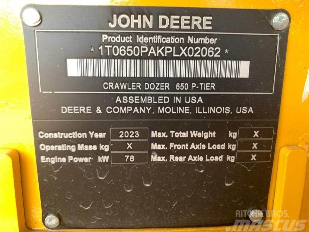 John Deere 650P LGP Telaketjupuskutraktorit