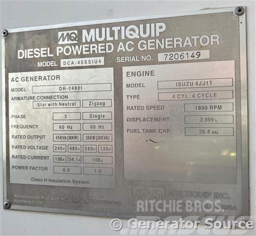 MultiQuip 36 kW - FOR RENT Dieselgeneraattorit