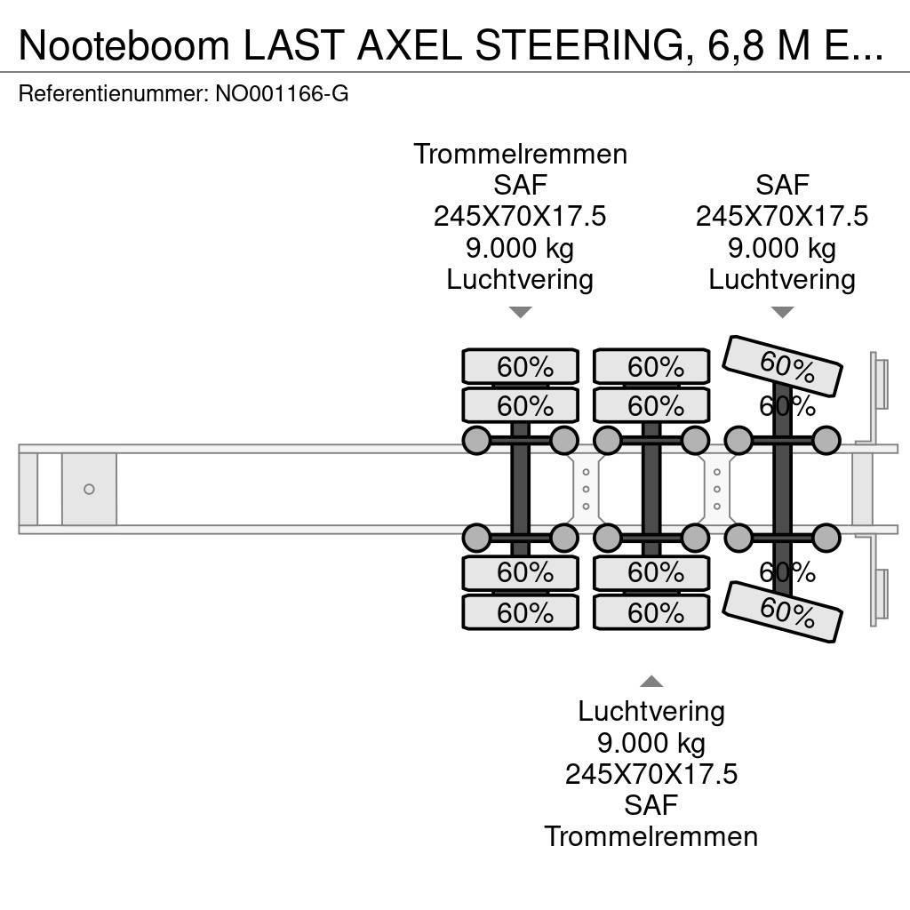 Nooteboom LAST AXEL STEERING, 6,8 M EXTENDABLE Puoliperävaunulavetit